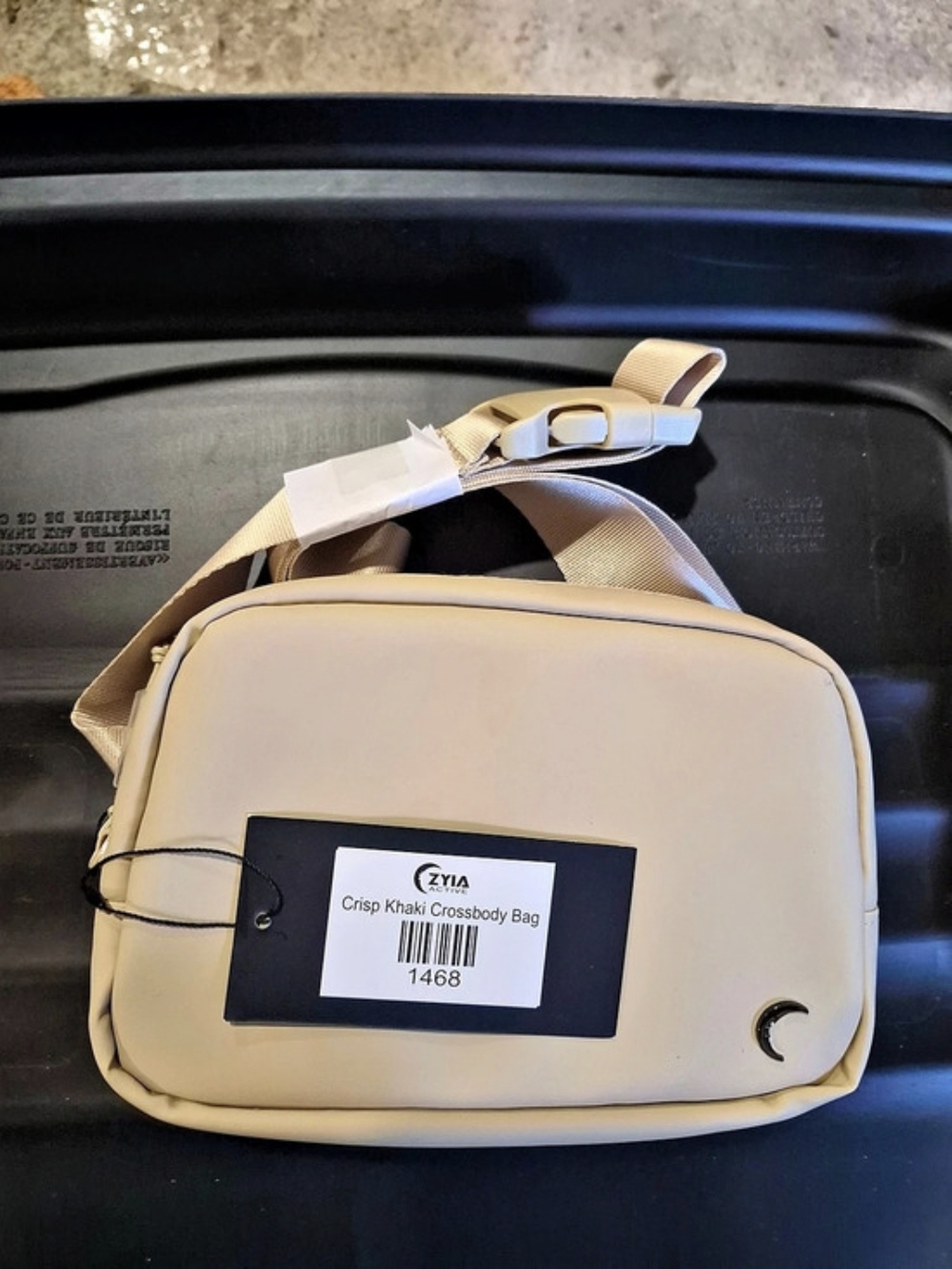 Zyia Crescent Crossbody Bag Crossbody Bag in Khaki NWT